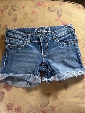 Rue21 Distressed Blue Denim Cutoff Shorts